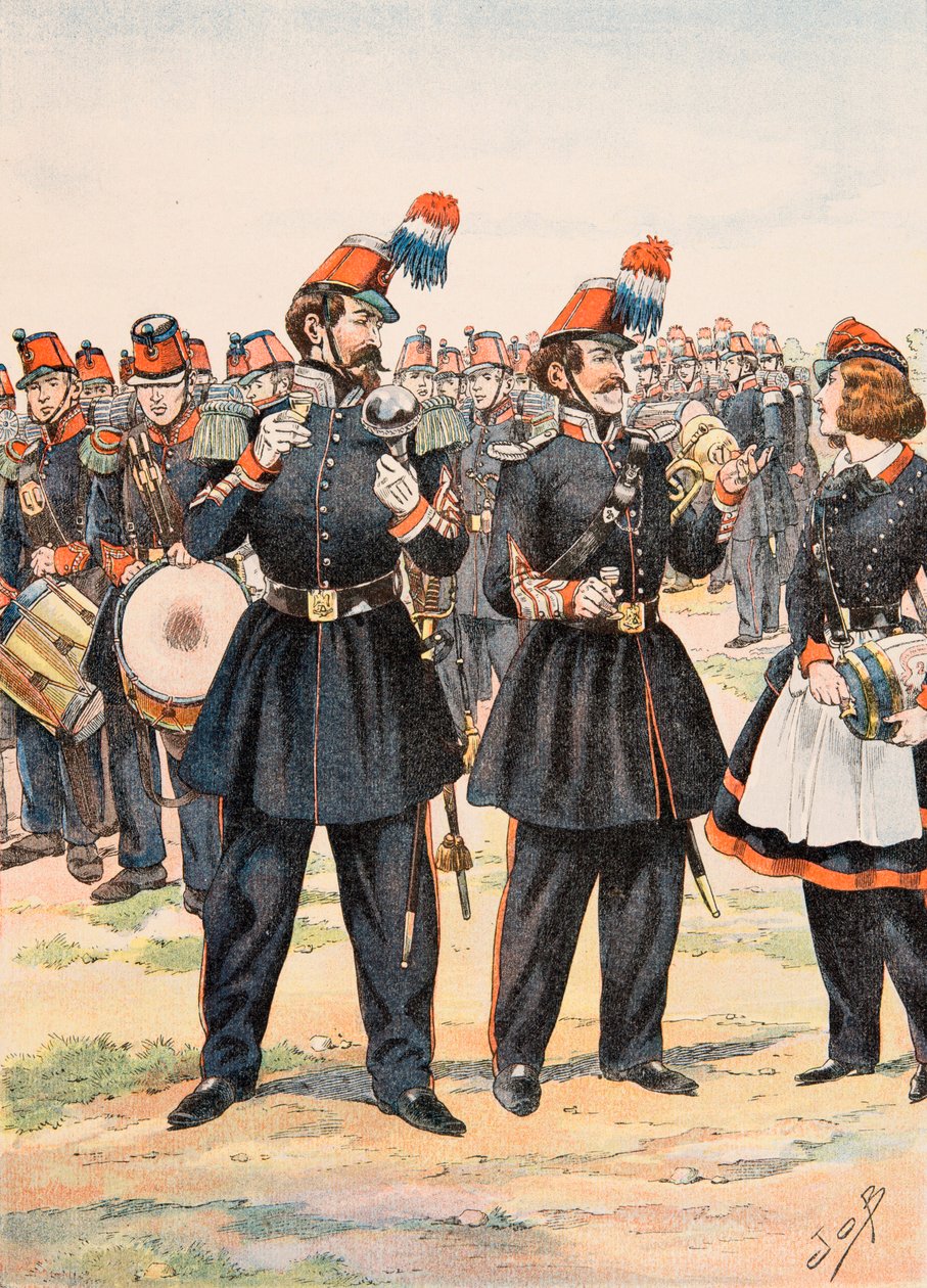 Uniforme delle truppe francesi di tutti i tempi: Tamburo Maggiore, direttore d