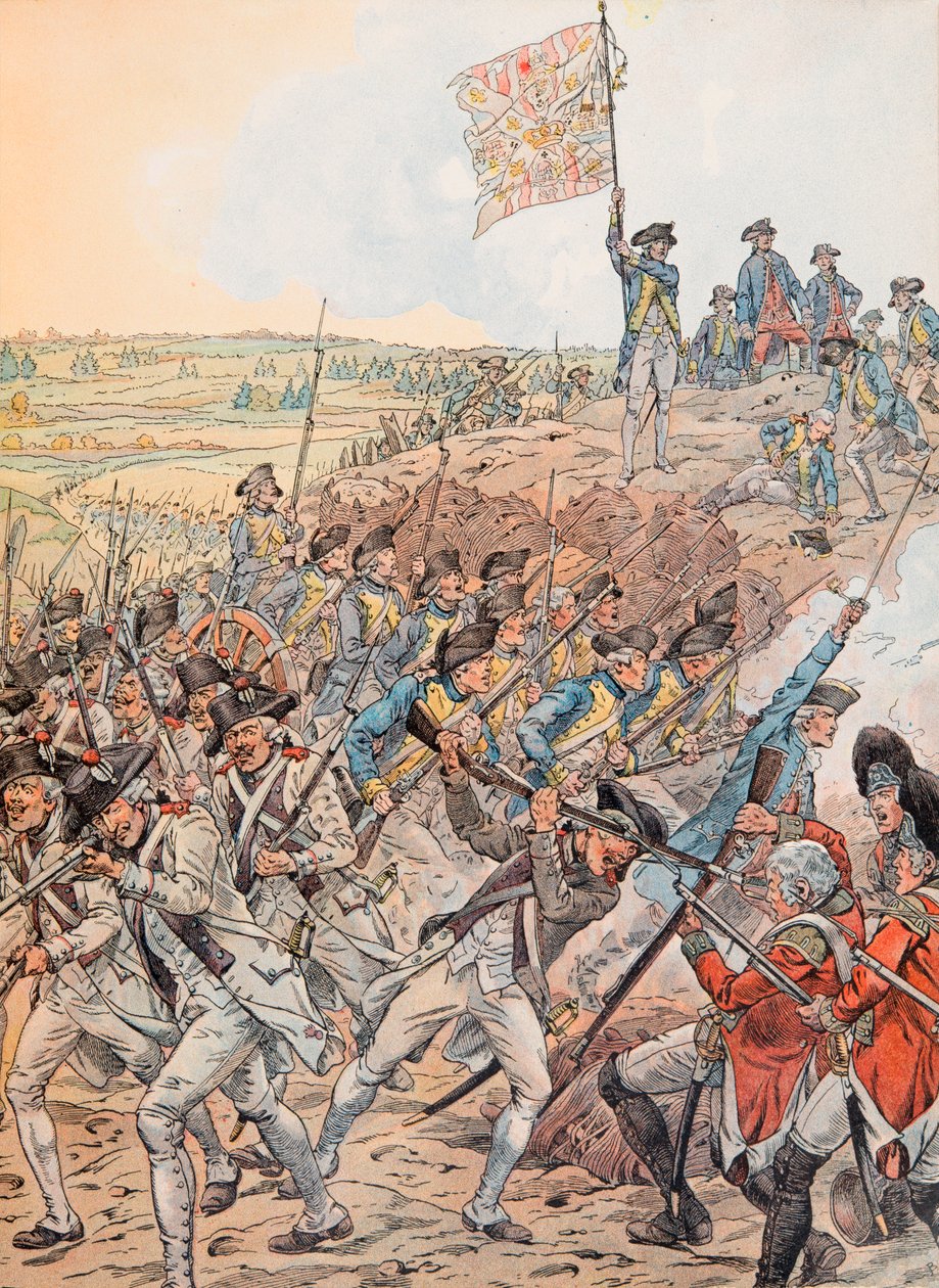 I francesi durante la battaglia di Yorktown nell