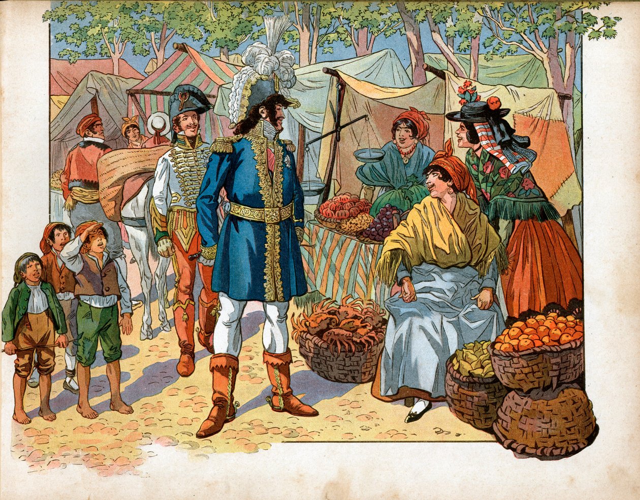 Joachim Murat (1767-1815) sui gradini in Spagna da pseudonym for Onfray de Breville Jacques Job