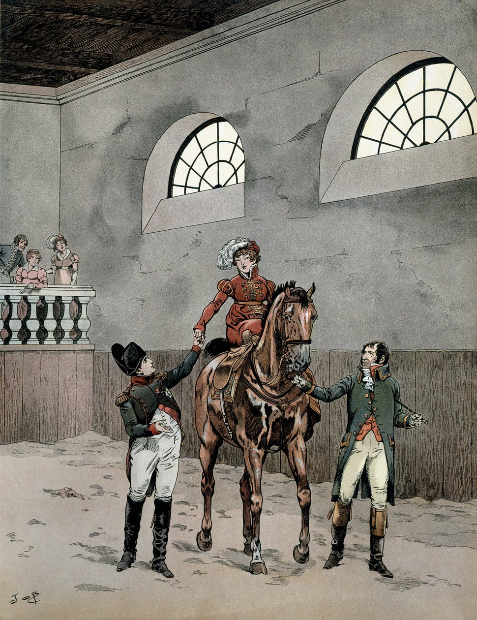 Napoleone I Bonaparte assiste alle lezioni di equitazione dell