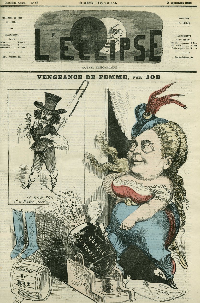 Olympe Audouard (1830-1890), femminista francese e il suo nemico Jules Barbey d
