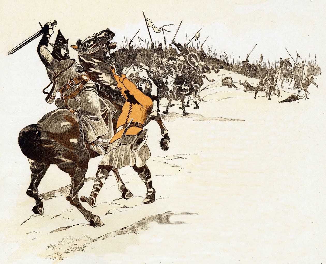 Non si prende mai il re degli scacchi, risposta di Luigi VI il Grosso, re dei Franchi, uccidendo il soldato inglese che aveva afferrato le redini del suo cavallo dicendo 
