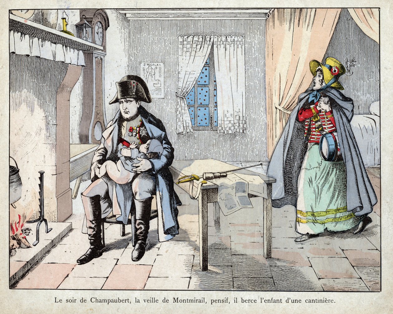La sera della battaglia di Champaubert da pseudonym for Onfray de Breville Jacques Job