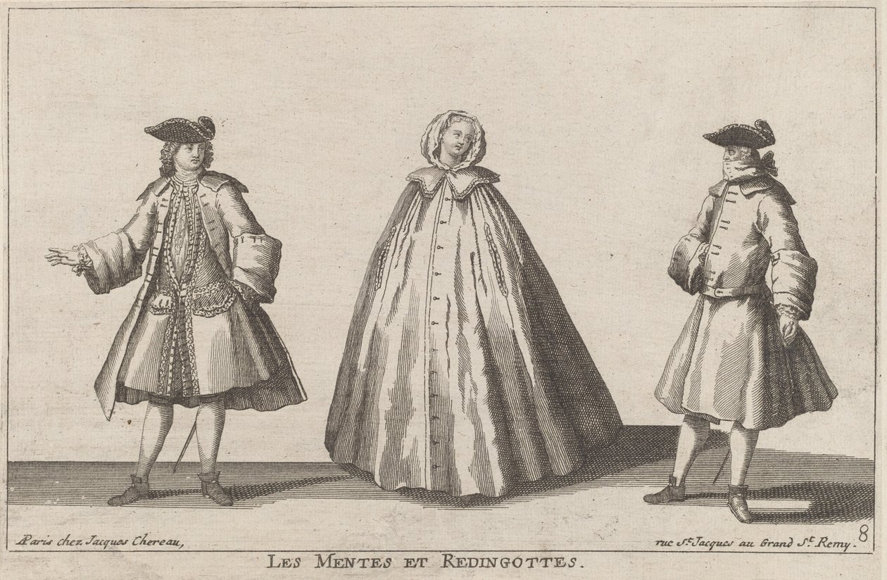 Le Menti e Redingottes da published by Jacques Chéreau