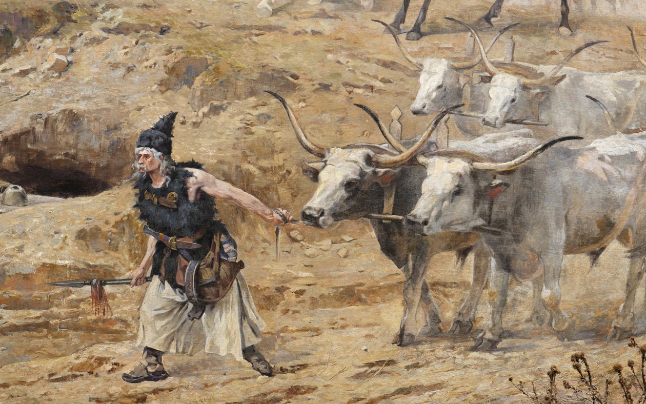 Arrivo degli ungheresi (Panorama di Feszty), (dettaglio) da Arpad Feszty