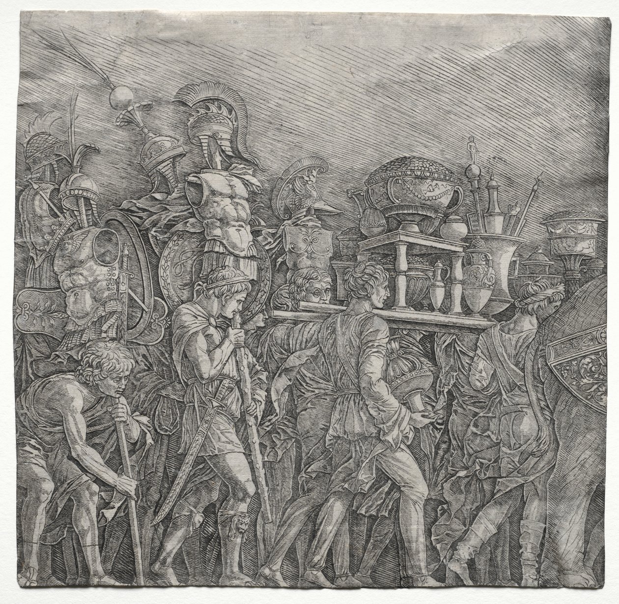 I trionfi di Cesare: I portatori di corazze da school of Andrea Mantegna