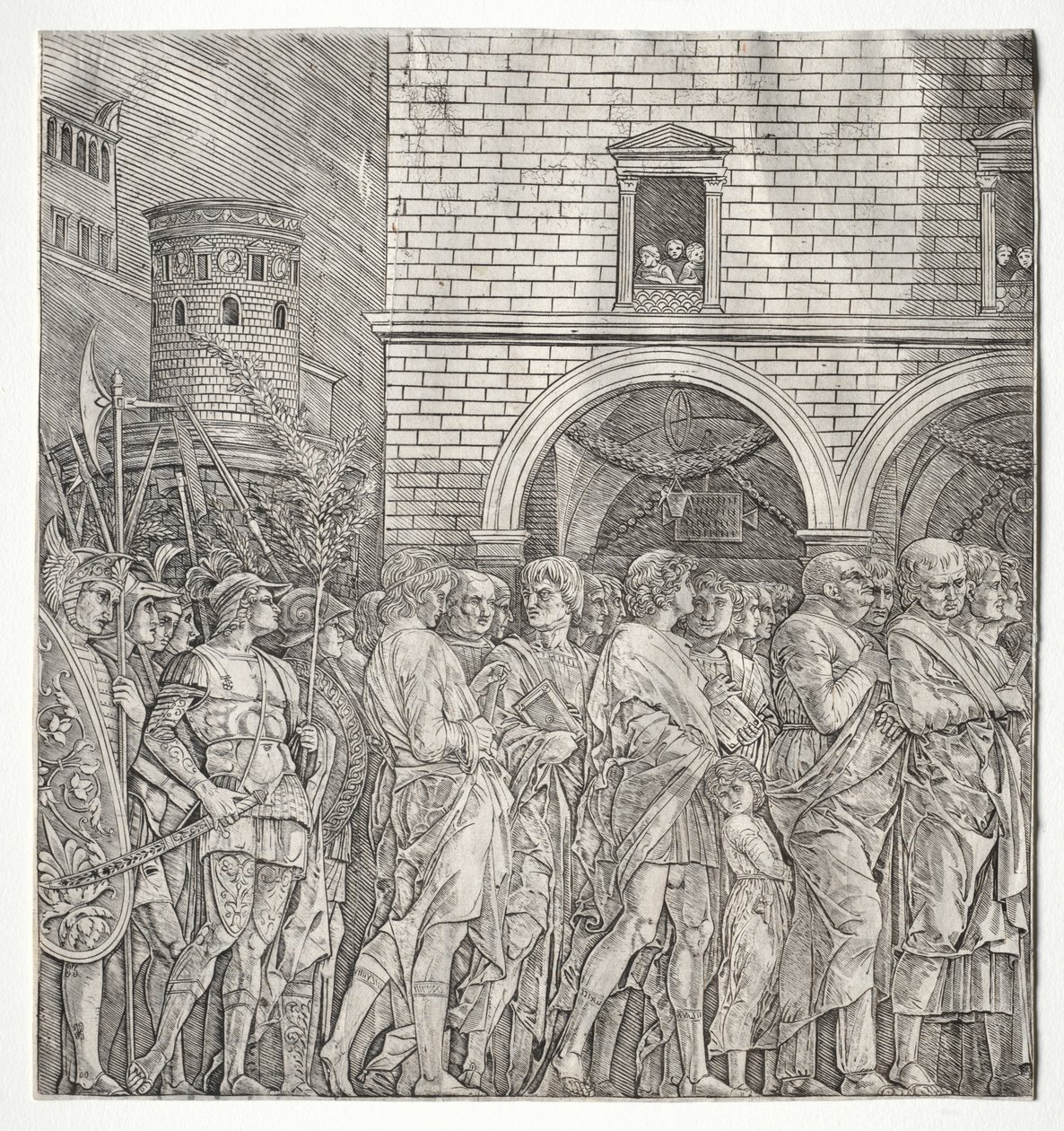I Trionfi di Cesare: I Senatori da school of Andrea Mantegna