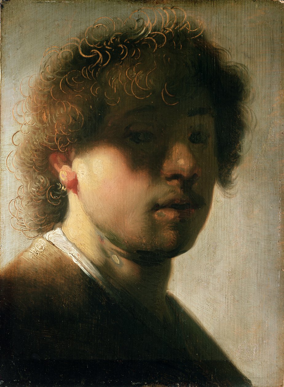 Ritratto di Rembrandt con occhi ombreggiati da studio of Rembrandt Harmensz. van Rijn