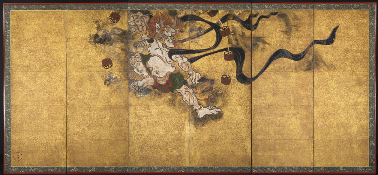 Dio del Tuono (Raijin) da studio of Tawaraya Sōtatsu