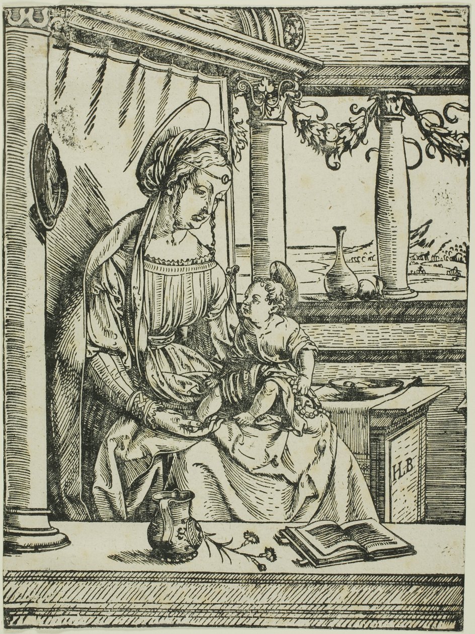 La Vergine e il Bambino da the Elder Hans Burgkmair