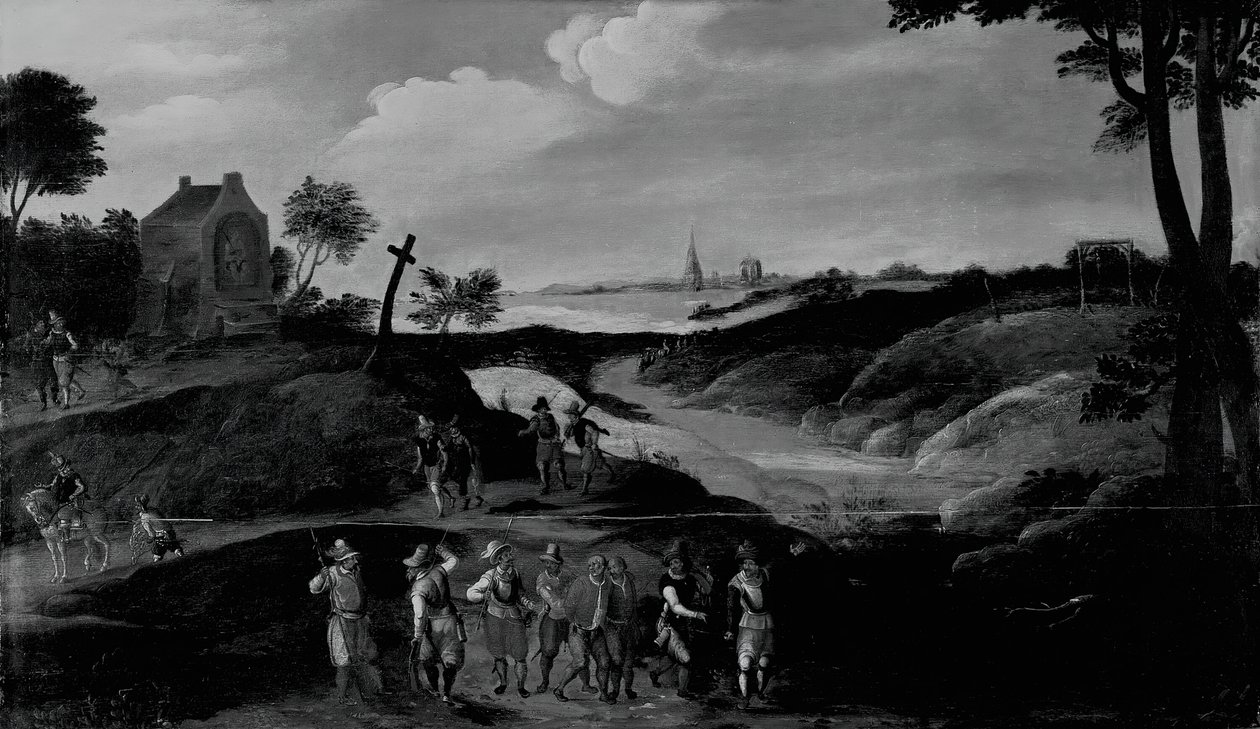 Paesaggio con figure, c. 1600-25 da the younger Joos de Momper
