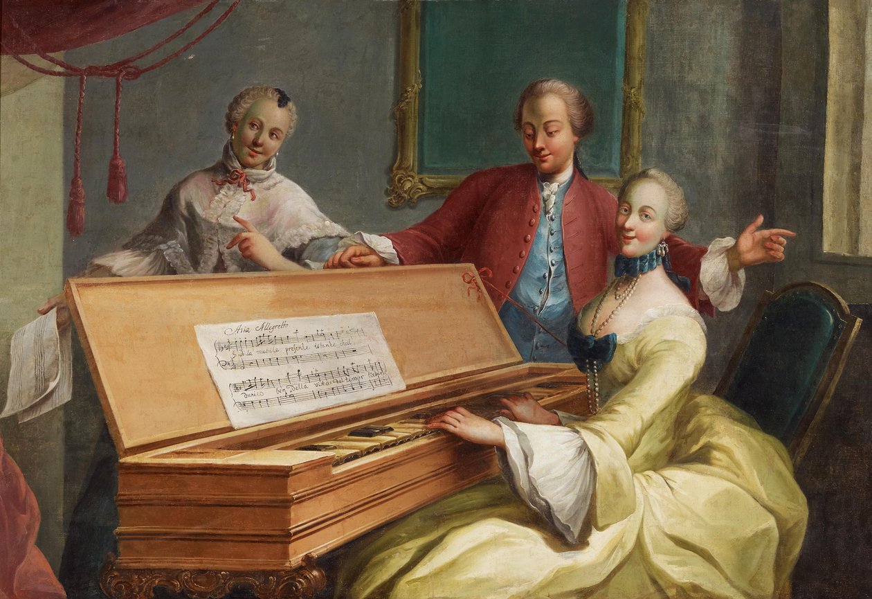 Aria Allegretto. Signora nobile al clavicembalo da Unknown