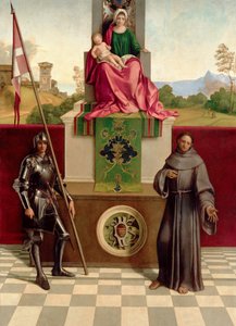 Madonna col Bambino tra San Francesco e San Nicasio (La Madonna di Castelfranco) c.1503-04 da Giorgione