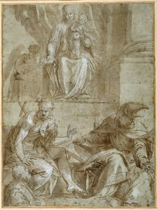 Vergine e Bambino in trono con i Santi Giovanni Battista, c.1548 da Veronese