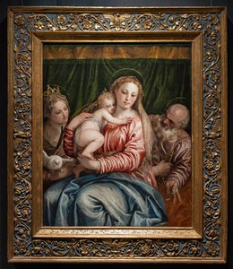 Madonna e Gesù bambino tra Santa Caterina d
