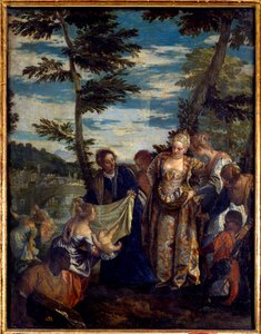 Mosè salva le acque. Dipinto di Paolo Veronese (1528-1588)