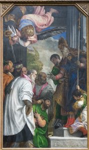La consacrazione di San Nicola da (1528 88) Veronese
