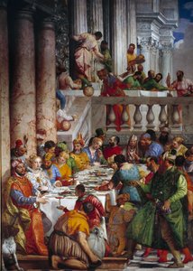 Le nozze di Cana (dettaglio: Il pasto dei principi) da Veronese