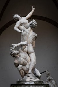 Il ratto di Proserpina, statua rinascimentale di Giambologna, Firenze, Italia, Europa