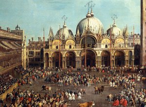 Caccia al toro in Piazza San Marco da Canaletto