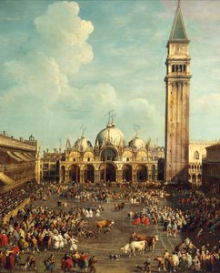 Caccia ai tori in Piazza San Marco da Canaletto