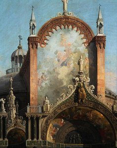 Dettaglio di Capriccio di una Chiesa da Canaletto