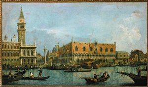 La Mole, vista dal bacino di San Marco ... da (1697-1768) Canaletto