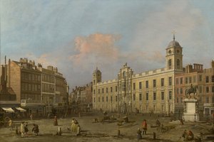 Londra, una vista della Northumberland House, guardando verso est da Canaletto