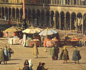 Piazza San Marco dalla Basilica verso la chiesa di San Geminiano e le Procuratie Nuove, Venezia
