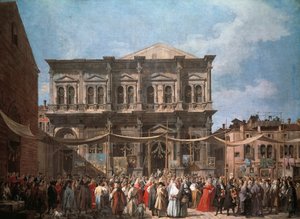 La festa di San Rocco, Venezia, circa 1735 da (1697 1768) Canaletto
