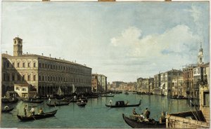 Il Canal Grande, visto dal Ponte di Rialto, circa 1725 da (1697 1768) Canaletto