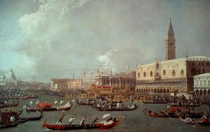 Il ritorno del Bucintoro al molo il giorno dell