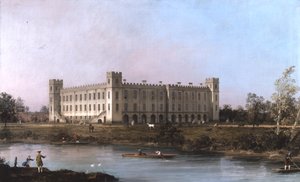 Una vista di Syon House attraverso il Tamigi da Sud Est