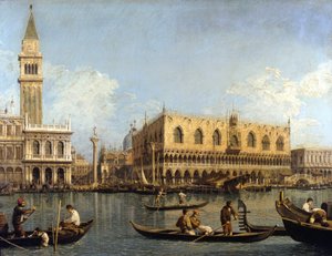 Canaletto (1697-1768): Veduta del Palazzo Ducale a Venezia Milano pinacoteca di Brera da Canaletto
