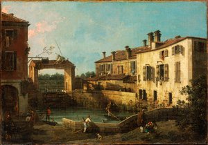 Ecluse pres de Dolo, Venise da Canaletto