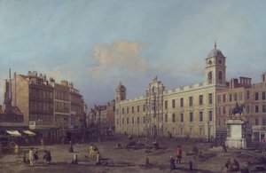 Londra, una vista della Northumberland House, guardando verso est da Canaletto