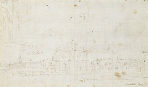 Murano: San Giovanni Dei Battuti, con Venezia in lontananza, c.1735-40 da Canaletto