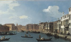 Vista del Canale di Santa Chiara, Venezia, ca. 1730 da (1697 1768) Canaletto