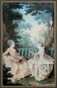 Madame de Breget e Madame de Cassine da Carmontelle