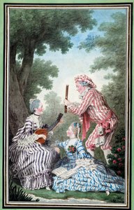 Madame de Meaux, Mademoiselle de Meaux e Monsieur de Saint Quentin che ripetono un