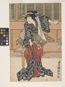 Iwai Hanshiro nel ruolo della sorella di Nuregami Chūkichi, Oseki da (1777 1835) Toyokuni II