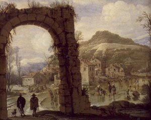 Scena invernale con un arco da AB.C.