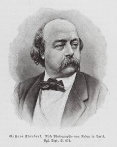 Gustave Flaubert, romanziere francese (incisione) da (1820-1910) (after) Nadar
