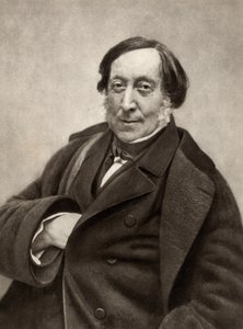 Gioachino (Antonio) Rossini (1792-1868) compositore italiano. Da una fotografia di Nadar, pseudonimo di Gaspard-Felix Tournachon (1820-1910)