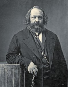 Ritratto di Mikhail Aleksandrovich Bakunin, c.1860 (foto in b/n) da Nadar