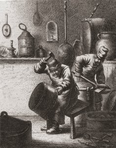 Rameggeri al lavoro nel XVII secolo da (after) Dutch School