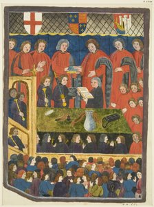 Copie di illustrazioni dal Calendario di Ricart - La cerimonia del giuramento del sindaco di Bristow da (after) English School