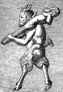 Satiro che porta un erma, (dettaglio)