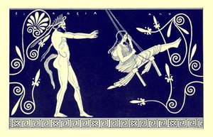 Silen che dondola una fanciulla, illustrazione da 