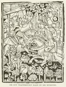 Sir Guy tradito e ucciso da Sir Murdure da (after) English School